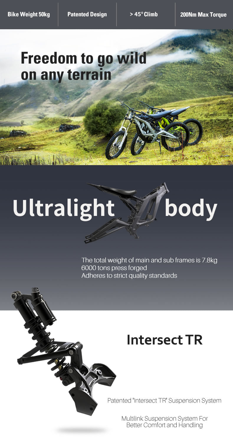 Surron X Light Bee Electric Offroad Dirt Bike - Electric Dirt Bikes