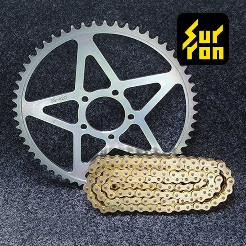Surron Light Bee 58T Rear Sprocket and chain set - Electric Dirt Bikes