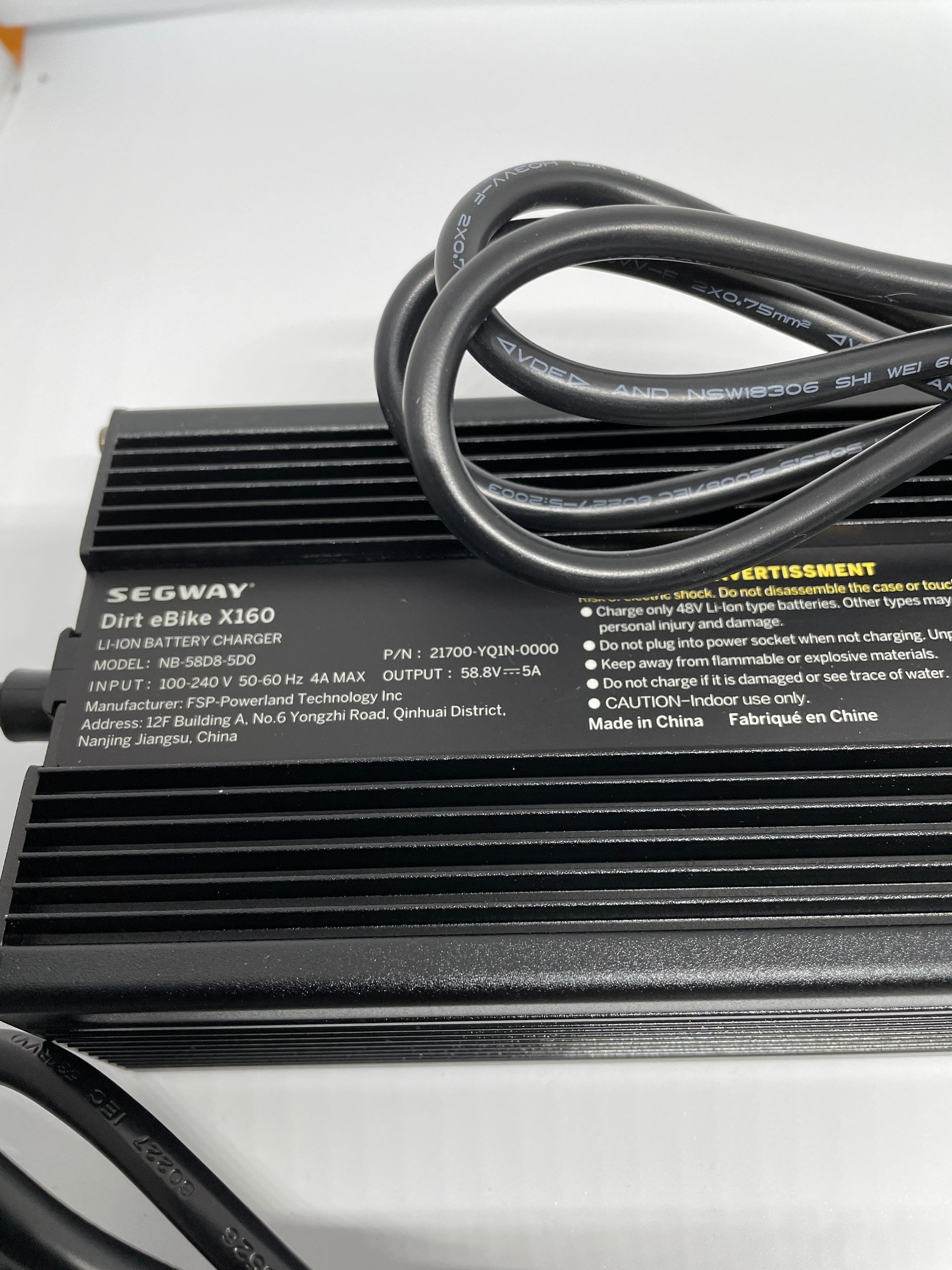 thumbnail image 2 of Razor 48V 2-Prong Battery Charger – For Surron X160, Segway Light Bee, EcoSmart 2 of 6