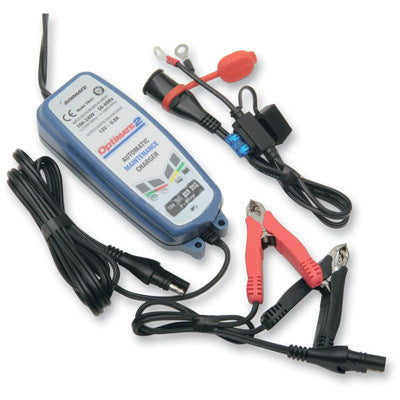 Optimate 2 Battery Maintainer - Electric Dirt Bikes