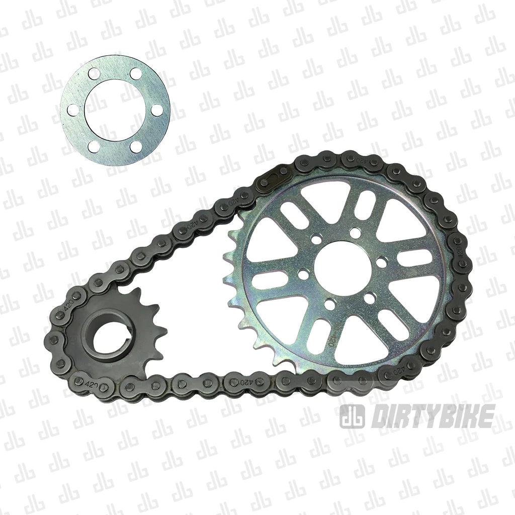 Surron/Segway Primary Drive Chain Conversion Kit - 420 chain - Electric Dirt Bikes