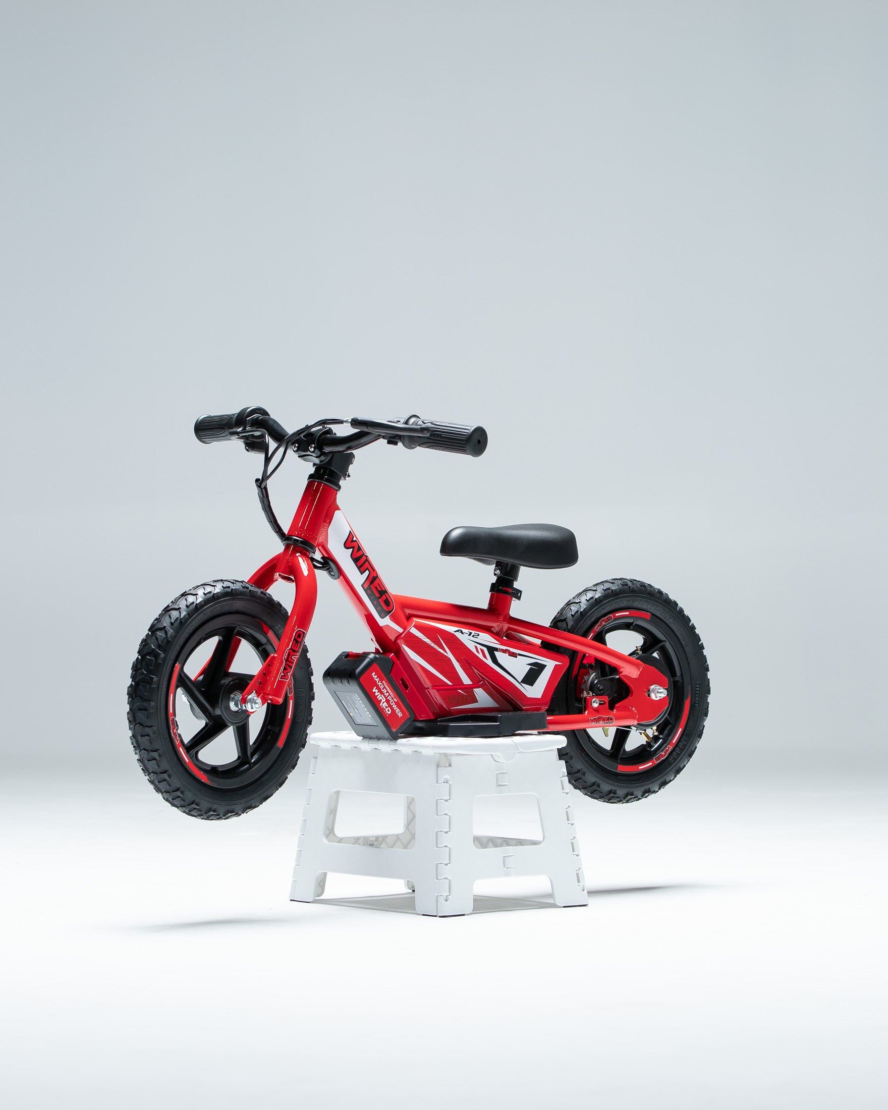 Electric powered balance store bike